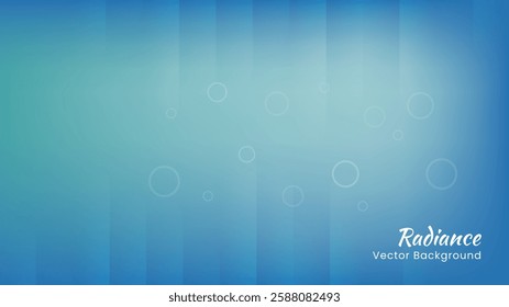 Abstract Vector Background in Blue Tones with Geometric Shapes
