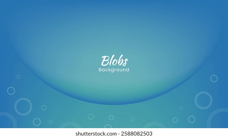 Abstract Vector Background in Blue Tones with Geometric Shapes