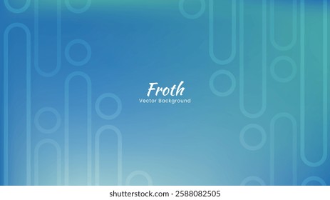 Abstract Vector Background in Blue Tones with Geometric Shapes