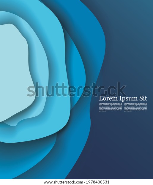 Abstract\
vector background from blue transparent\
waves.