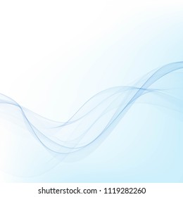 Abstract vector background, blue waved lines for brochure, website, flyer design. illustration eps10.