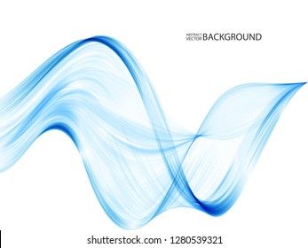 Abstract vector background, blue waved lines for brochure, website, flyer design. illustration eps10.