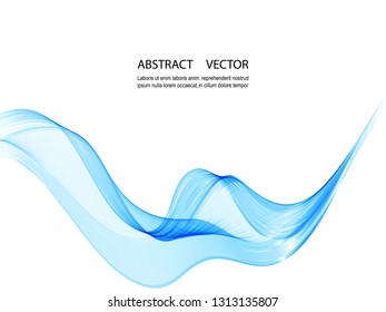 Abstract vector background, blue waved lines for brochure, website, flyer design. illustration eps10.