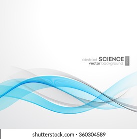 Abstract vector background, blue waved lines for brochure, website, flyer design.  illustration eps10