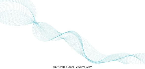 Abstract vector background, blue wavy lines for brochure, website, flyer design. Blue smoke wave.
