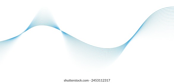 Abstract vector background with blue wavy lines. EPS10
