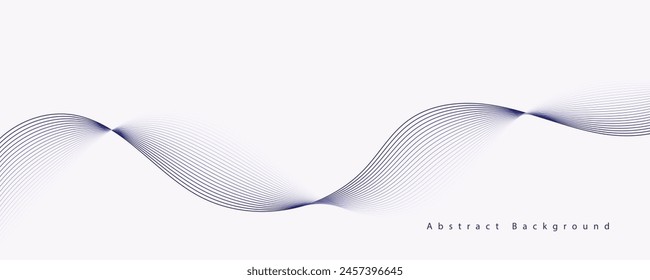 Abstract vector background with blue wavy lines. EPS10