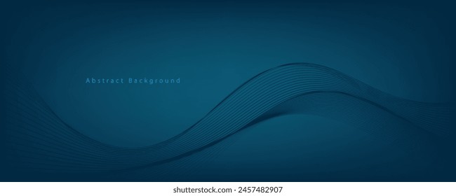 Abstract vector background with blue wavy lines. EPS10
