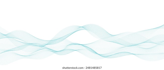 Abstract vector background with blue wavy lines. EPS10
