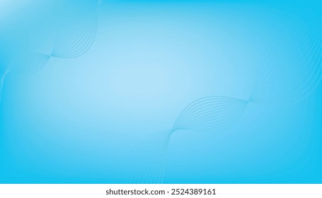 Abstract vector background with blue wavy lines. EPS10