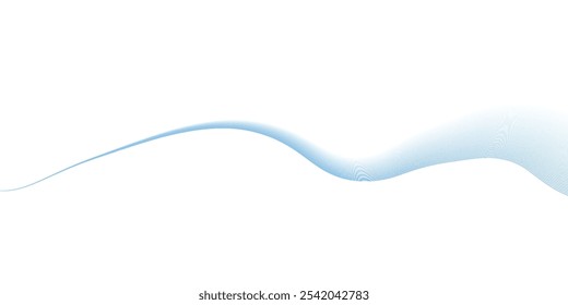 Abstract vector background with blue wavy lines. EPS10