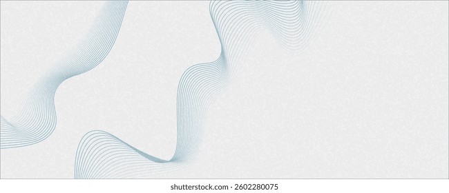Abstract vector background with blue wavy lines. Blue wave background.