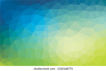 Abstract vector background. Blue yellow gradient