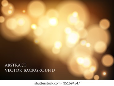 Abstract vector background with blur and bokeh effect