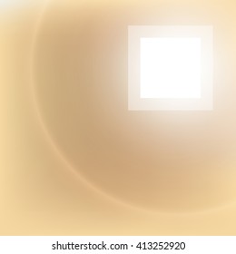 Abstract vector background with blurred lights and white space for text. Warm sand colors. Design element for flyer, advertising, banner