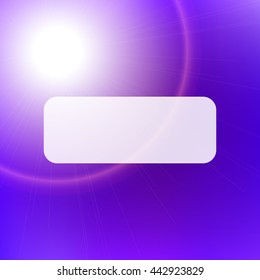 Abstract vector background with blurred lights and white space for text. Bright blue and purple colors. Design element for booklet, flyer, advertising, brochure, banner