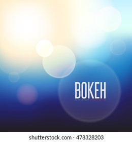 Abstract vector background and Blurred Lights on sunlight background with bokeh effect,Bokeh Background ,vector eps10