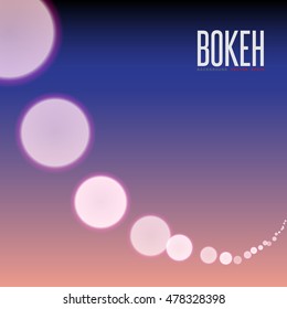 Abstract vector background and Blurred Lights on twilight background with bokeh effect,Bokeh Background ,vector eps10