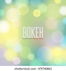 Abstract vector background and Blurred Lights on sunlight background with bokeh effect, Bokeh Background ,vector eps10