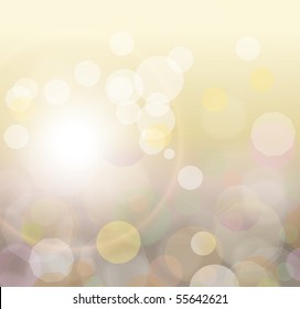 Abstract vector background  blurry lights.