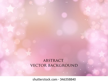abstract vector background with bokeh effect