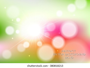 abstract vector background with bokeh effect and blur effect.