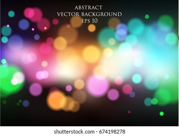 Abstract vector background with bokeh effect and blur effect