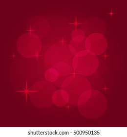 Abstract vector background with bokeh, light flares, stars and other elements. Color illustration for creating printed materials and web design. Blurry bubble light wallpaper.