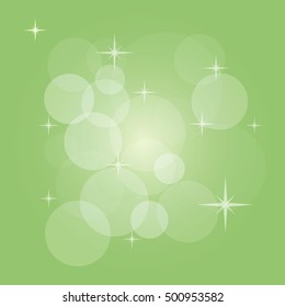 Abstract vector background with bokeh, light flares, stars and other elements. Color illustration for creating printed materials and web design. Blurry bubble light wallpaper.