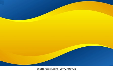Abstract vector background of bright blue and yellow colors.