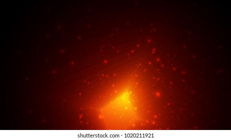 abstract vector background, bright infinite tunnel of glowing segments.