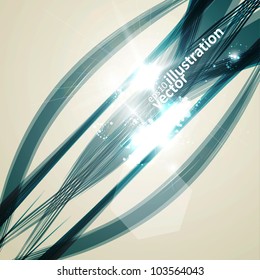 Abstract vector background, bright space, futuristic illustration eps10
