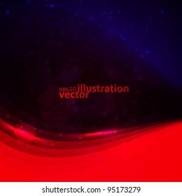 Abstract vector background, bright space, futuristic illustration eps10