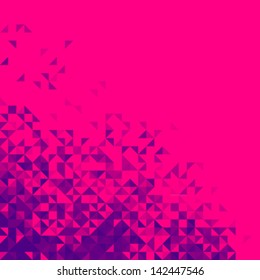 Abstract Vector Background. Bright Sparkle Red Pixel Pattern