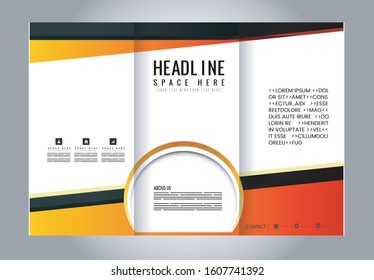 Abstract vector background for brochure or leaflet
