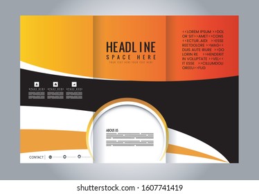 Abstract vector background for brochure or leaflet
