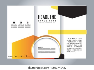 Abstract vector background for brochure or leaflet
