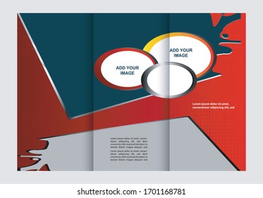 Abstract vector background for brochure or leaflet
