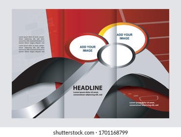 Abstract vector background for brochure or leaflet
