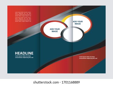 Abstract vector background for brochure or leaflet
