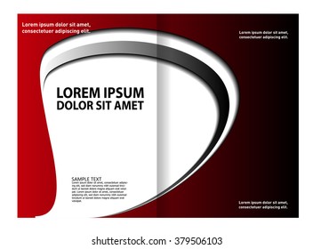 Abstract vector background for brochure or leaflet 