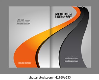 Abstract vector background for brochure or leaflet
