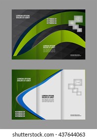 Abstract vector background for brochure or leaflet
