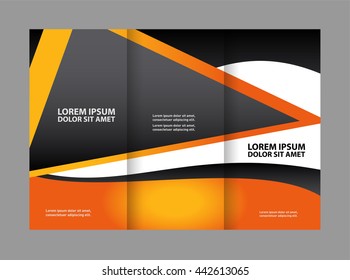 Abstract vector background for brochure or leaflet
