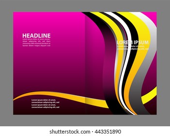 Abstract vector background for brochure or leaflet
