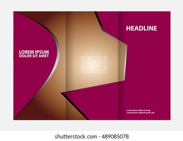 Abstract vector background for brochure or leaflet
