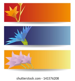 Abstract vector background brochure template. Set of abstract cards