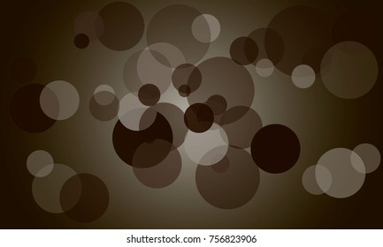 abstract, vector background with brown circles