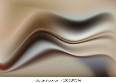 Abstract vector background with brown wavy stripes.