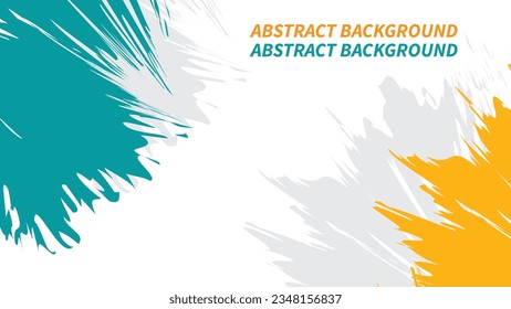 abstract vector background brush bluie and yellow